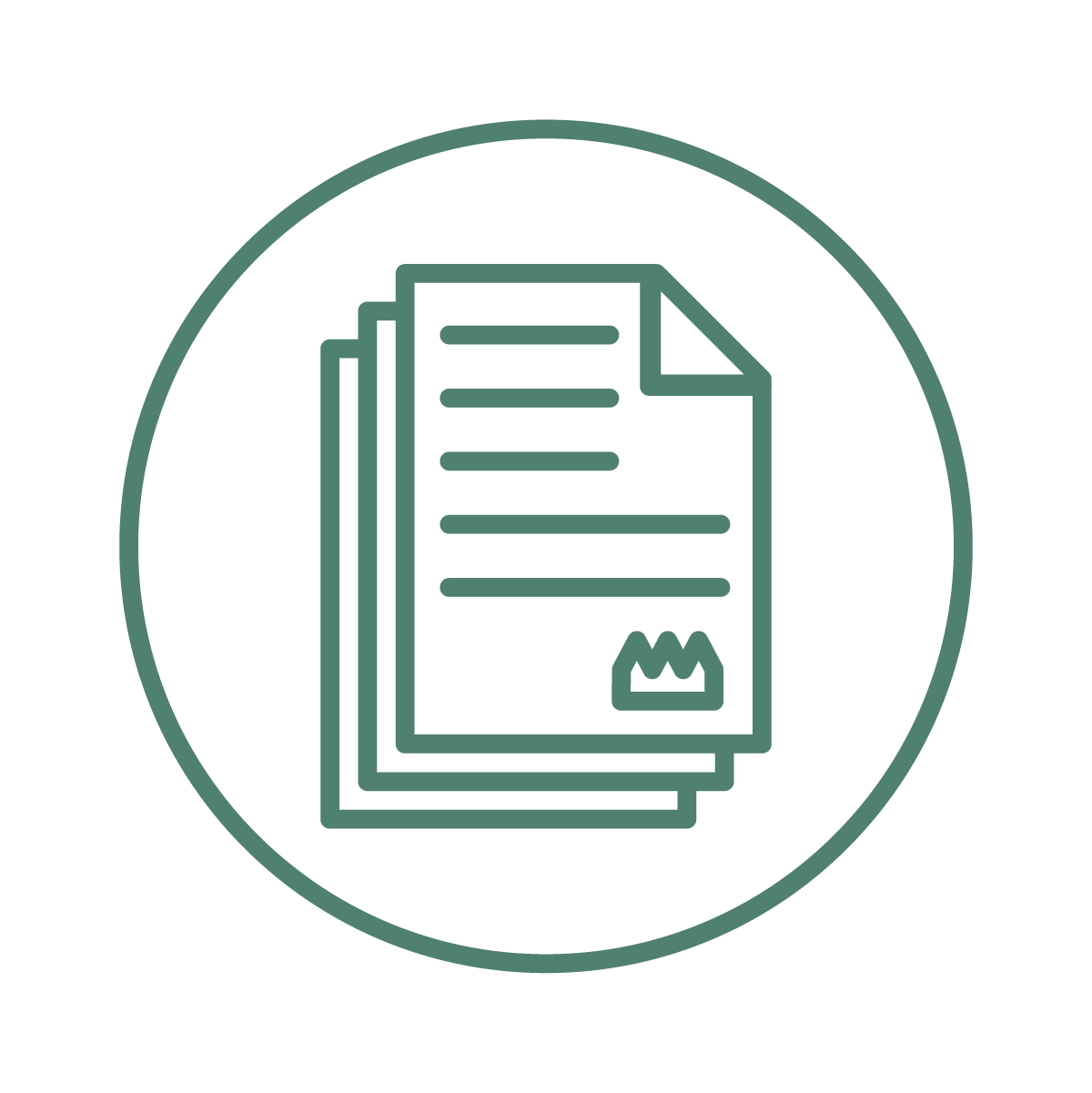 Symbole représentant la priorité du Comité consultatif autochtone relative aux consultations et accommodements de la Couronne.