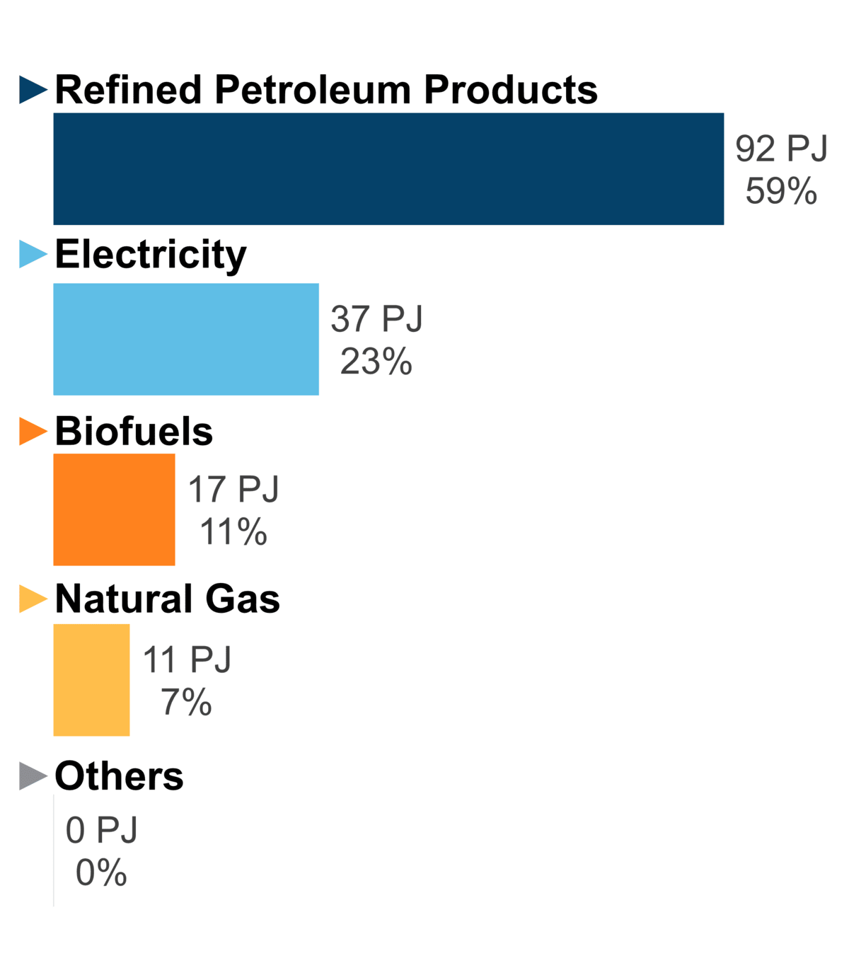 Figure 7: End-Use Demand by Fuel (2020)