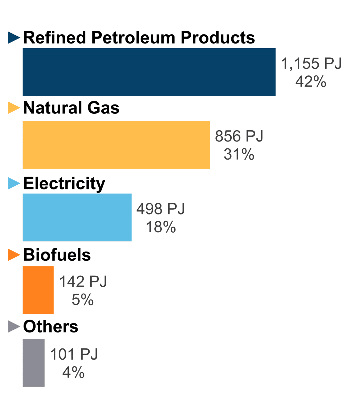 Figure 7: End-Use Demand by Fuel (2020)