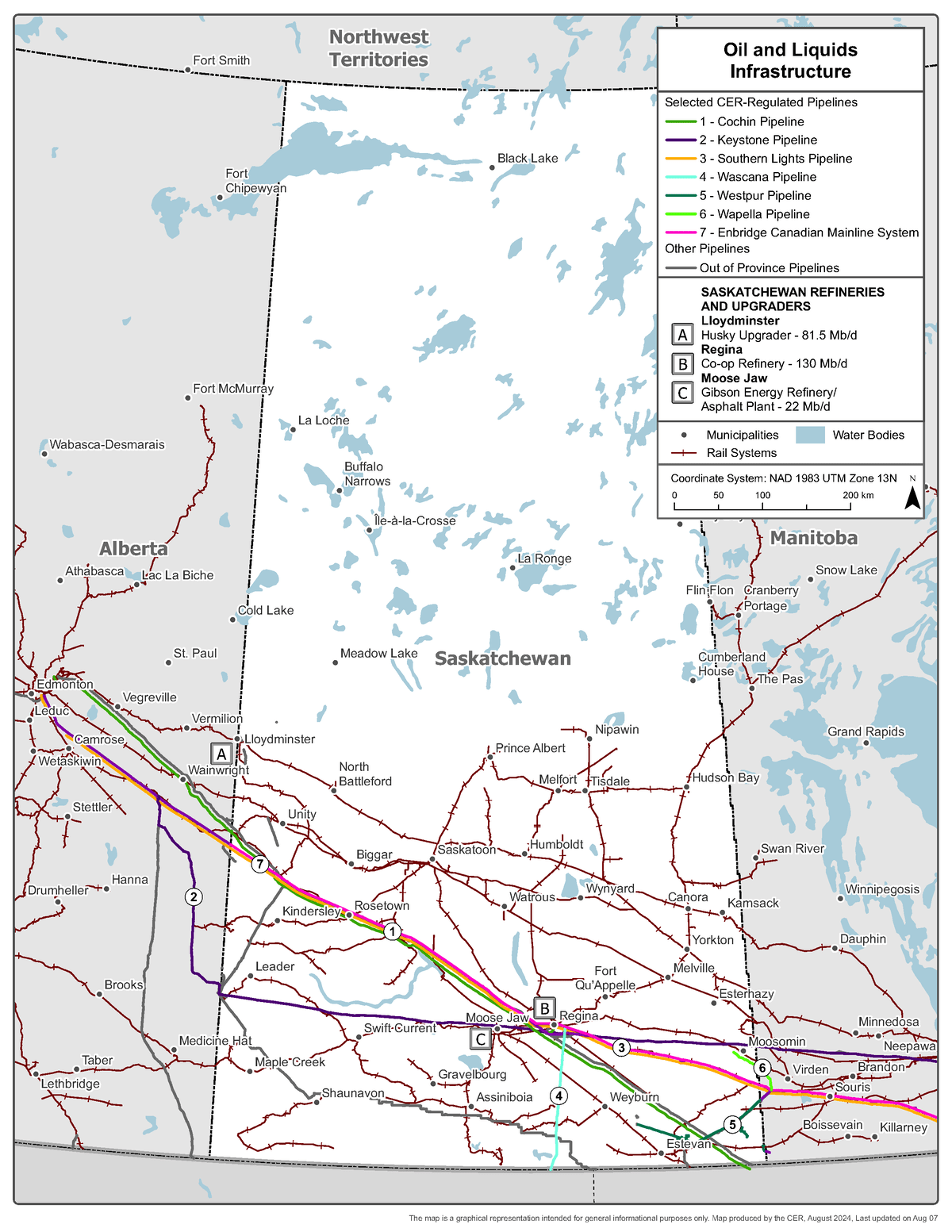 Figure 4: Crude oil infrastructure