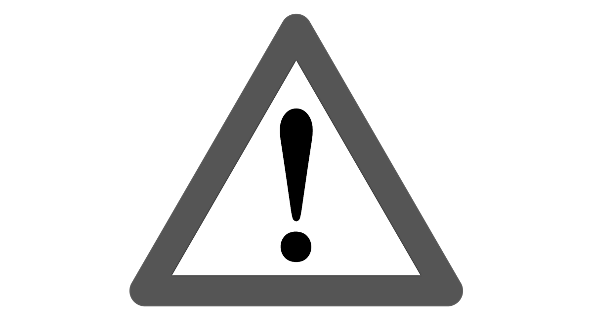 Icon – Triangle with an exclamation mark inside