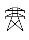 Graphic image of powerline tower
