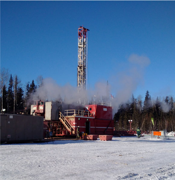 Drilling – east of the Mackenzie Mountains