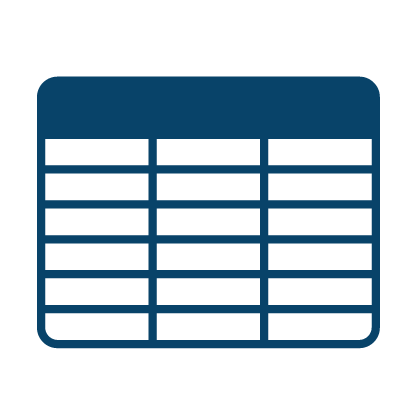 Data table icon