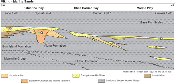 Figure 12 - Schematic of Viking Formation stratigraphy