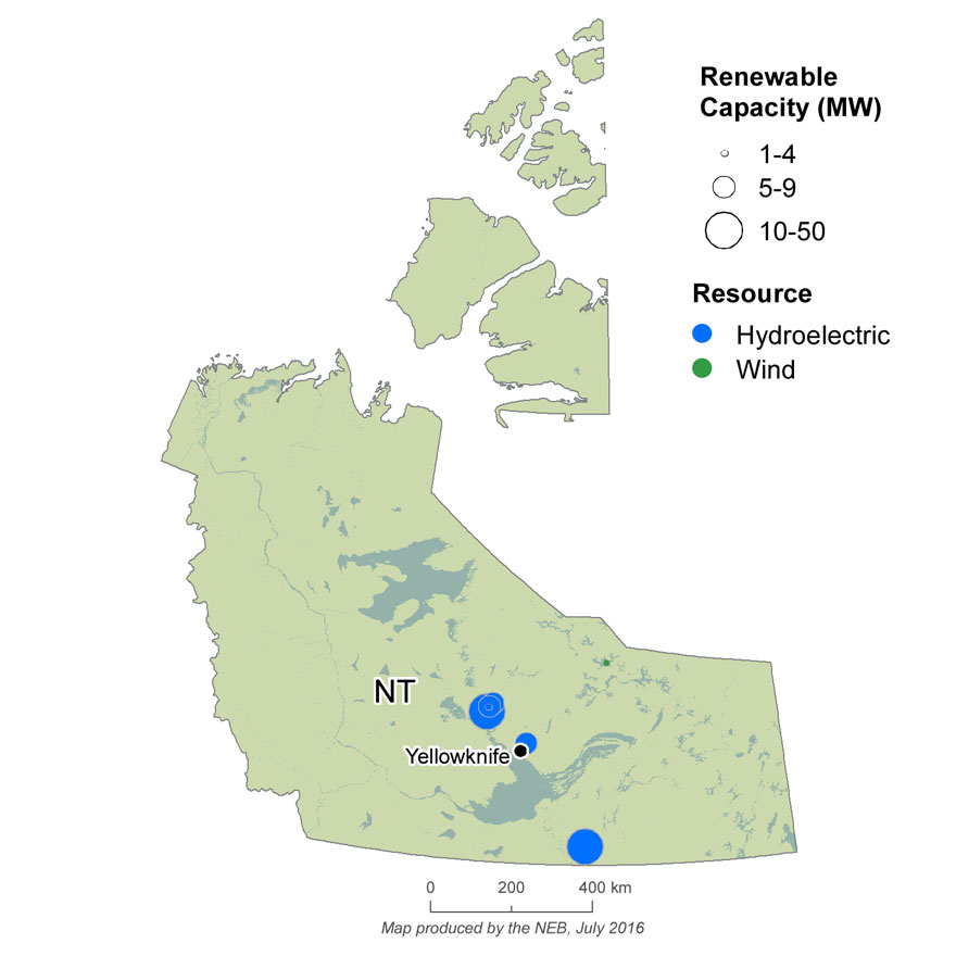 FIGURE 75 Renewable Resources and Capacity in NWT