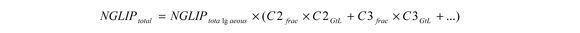 Équation utilisée pour convertir les LGN en place de forme gazeuse en forme liquide
