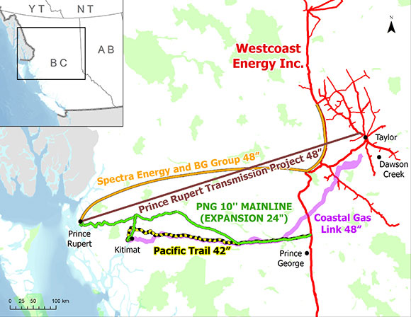 Figure 15 Proposed Gas Pipelines to Service LNG Plants