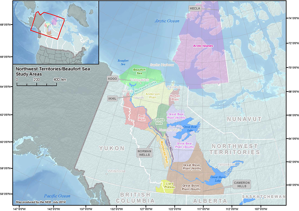 Northwest Territories/Beaufort Sea Study Areas