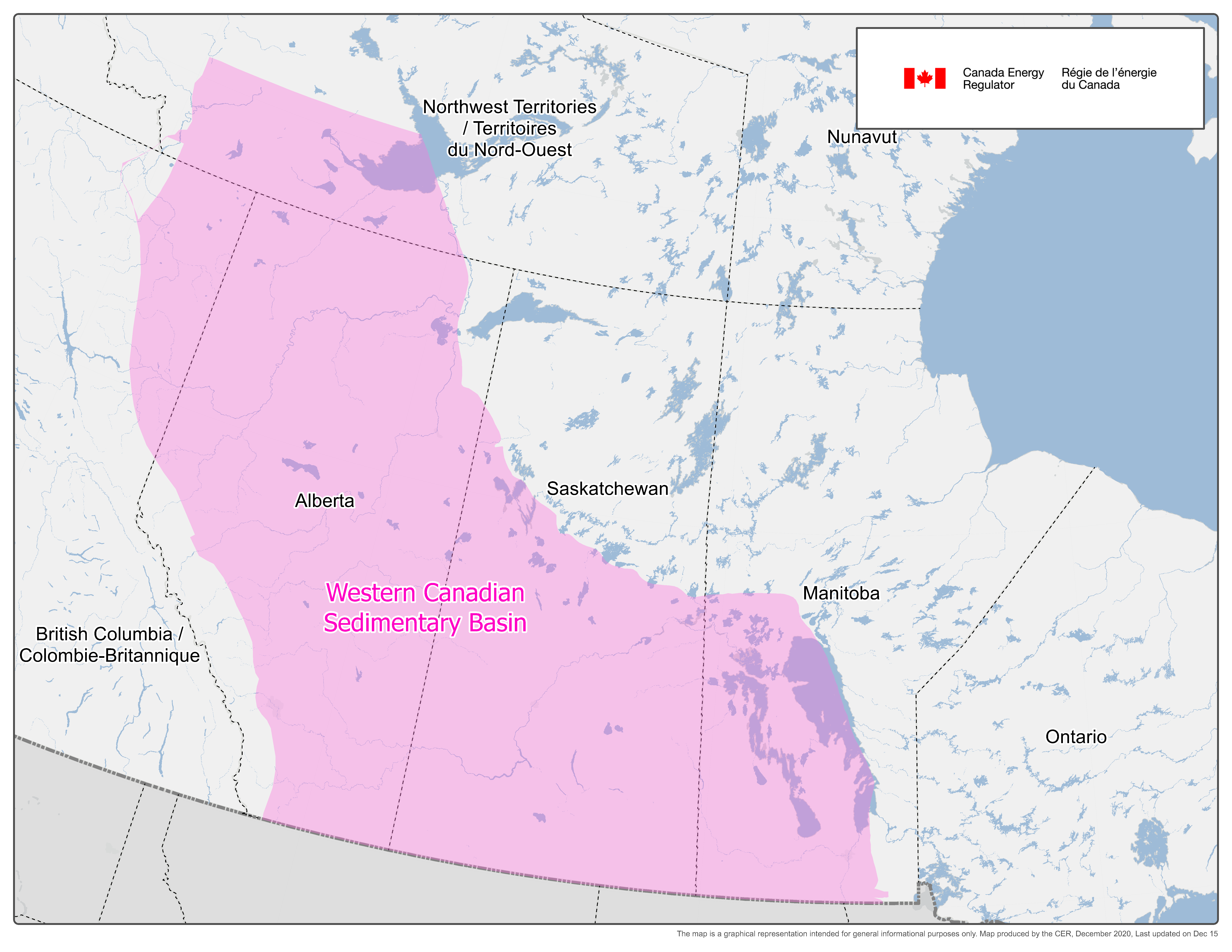 Western Canada Sedimentary Basin Map