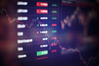 Image of stocks on a screen