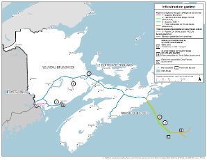 Figure 4 : Carte des infrastructures du gaz naturel