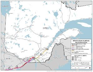 Figure 2 : Carte des infrastructures du pétrole brut