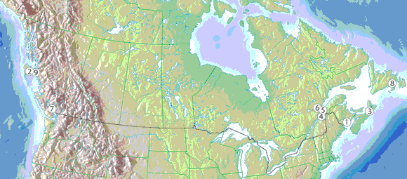 Figure 4.1 - Projets de GNL au Canada