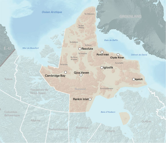 Figure 3: Région du Nunavut