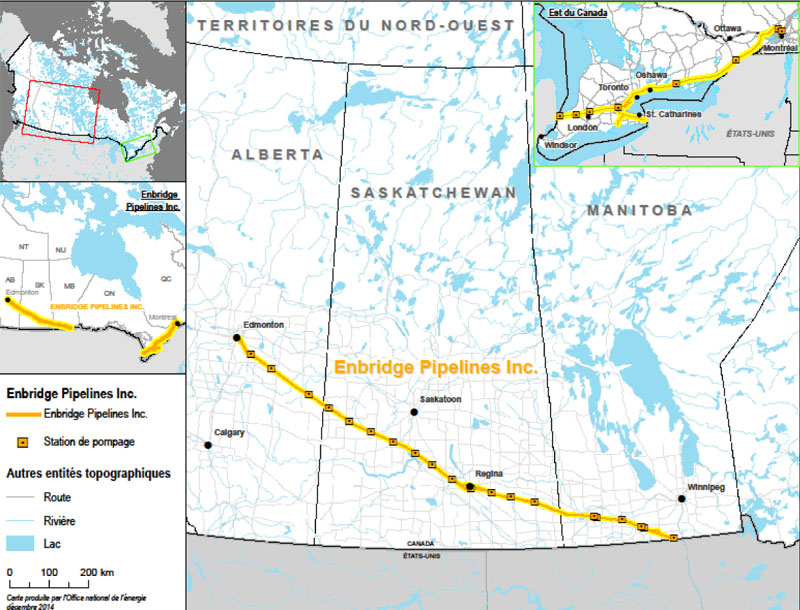 Figure 1 : Pipelines Enbridge Inc.